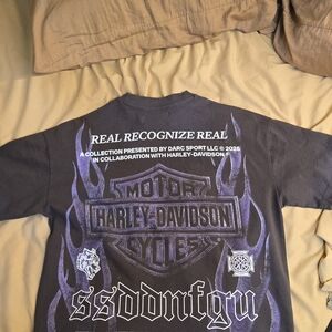 Darc Sport X Harley-Davidson Black and Purple Graphic Tee